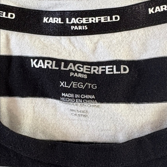 Karl Lagerfield Paris C’est Moi short sleeve T-shirt women’s size XL Top - Picture 5 of 6